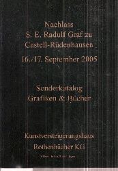 Kunstversteigerungshaus P.Rothenbcher KG  Nachlass S.E.Radulf Graf zu Castell-Rdenhausen 16./17.September 