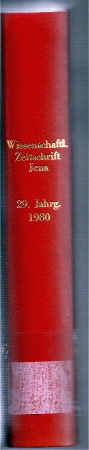 Friedrich-Schiller-Universitt Jena  Wissenschaftliche Zeitschrift 29.Jahrgang 1980 