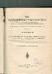 Die Naturwissenschaften  Die Naturwissenschaften 14.Jahrgang 1926 