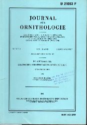 Journal fr Ornithologie  Journal fr Ornithologie 128.Band 1987 Heft 1-4 (4 Hefte) 