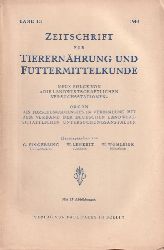 Zeitschrift für Tierernährung und Futtermittelkund  Zeitschrift für Tierernährung und Futtermittelkunde III.Band 1940 