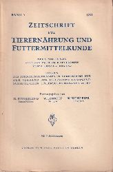 Zeitschrift für Tierernährung und Futtermittelkund  Zeitschrift für Tierernährung und Futtermittelkunde 5.Band 1941 