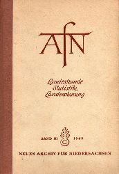 Brning,Kurt  Neues Archiv fr Landes- und Volkskunde von Niedersachsen, Band 3 