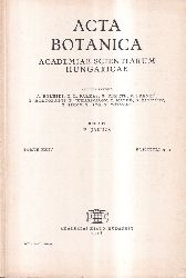Academiae Scientiarum Hungaricae  Acta Botanica Tomus XXIV Fasciculi 3-4 (1 Heft) 
