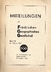 Frnkische Geographische Gesellschaft  Mitteilungen der Frnkischen Geographische Gesellschaft Band 7/8 