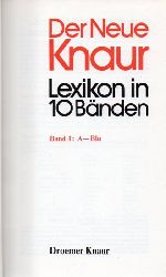 Der Neue Knaur  Lexikon in 10 Bnden.Band 1:A-Blu bis Band 10:Vox-Zz und 