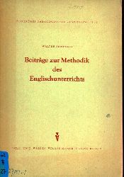 Rehfeldt,Walter  Beitrge zur Methodik des Englischunterrichts 