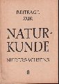 Weigold  Beitrge zur Naturkunde Niedersachsen.Nr.8.1949 