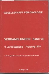Gesellschaft fr kologie  Verhandlungen Band VIII 9. Jahrestagung Freising 1979 