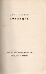 Valry,Paul  Stendhal 