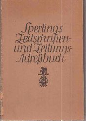 Brsenverein der Deutschen Buchhndler  Sperlings Zeitschriften- und Zeitungs-Adrebuch 