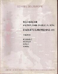 Council of Europe  Educational Research European Survey 1970 Volume III 