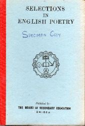 Selections in English Poetry  Selections in English Poetry 