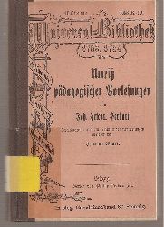 Herbart,Johann Friedrich  Umri pdagogischer Vorlesungen 