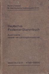 Fachschaft fr Foxterrier im RDH (Hsg.)  Deutsches Foxterrier-Stammbuch Band XXIX Nr.47351-53500 