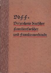Wasmansdorff,Erich (Bearbeiter)  VdFF-Verzeichnis deutscher Familienforscher und Familienverbnde 