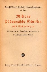 Meyer,Jrgen Bona  Miltons Pdagogische Schriften und uerungen 