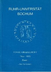 Rektorat der Ruhr Universitt Bochum (Hsg.)  Forschungsbericht 1988-1990 Band 1.Institutionen 