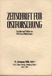 Zeitschrift fr Ostforschung  17.Jahrgang 1968.Heft 1 und 2-Lnder und Vlker im stlichen 