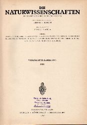 Die Naturwissenschaften  Die Naturwissenschaften 40.Jahrgang 1953 und eingebunden: 