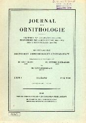 Journal fr Ornithologie  Journal fr Ornithologie 101.Band 1960 Heft 3 (1 Heft) 