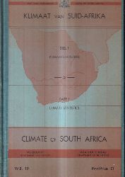 Unie van Suid-Afrika  Klimaat von Suid-Afrika, deel 1 Klimaatstatistieke 