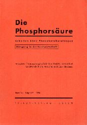 Die Phosphorsure  Band 16.1956.Folge 1/2 und 3/4 