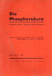 Die Phosphorsure  Band 19.1959-Folge 1,2/3 und 6 