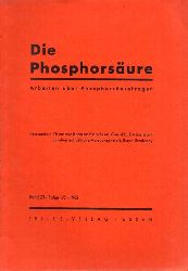 Die Phosphorsure  Band 23.1963-Folge 1/2,3 und 4 