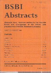 The Botanical Society of the British Isles  BSBI Abstracts Part 29 August 2001 