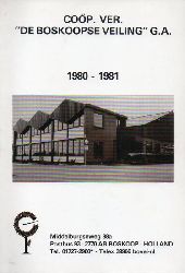 Cop. Ver. De Boskoopse Veiling G.A.  Catalogue 1980-1981 