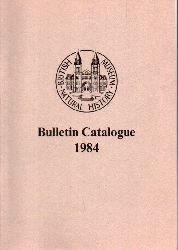 British Museum (Natural History)  Bulletin of the British Museum (Natural History) Catalogue 1984 