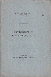 Lavington,Burton E.  Contributions to Plant Physiology 
