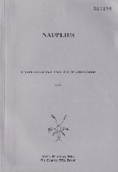 Boxshall,Geoffrey A.  Nauplius Vol. 1, No unico 1993 