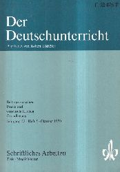 Der Deutschunterricht  Der Deutschunterricht 22.Jahrgang 1970, Heft 5 (1 Heft) 