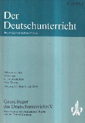 Der Deutschunterricht  Grundfragen des Deutschunterrichts II., III. und V. (3 Hefte) 