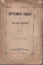 A.D.  Offener Brief an Pastor Dalton 