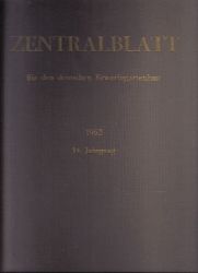 Zentralblatt fr den Deutschen Erwerbsgartenbau  Zentralblatt fr den Deutschen Erwerbsgartenbau 14.Jahrgang 1962 