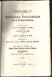 Centralblatt fr Bakteriologie, Parasitenkunde  und Infektionskrankheiten.1.Abteilung.XXXVII.Band.1904 Heft 1-5 