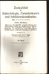 Zentralblatt fr Bakteriologie, Parasitenkunde  und Infektionskrankheiten 2.Abteilung 90.Band 1934 No.1/4-20/26 