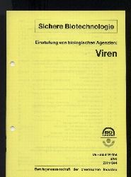 Berufsgenossenschaft der chemischen Industrie  Einstufung von biologischen Agenzien: Viren 