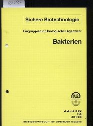 Berufsgenossenschaft der chemischen Industrie  Eingruppierung von biologischen Agenzien: Bakterien 