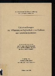 Burgdorf,Wilhelm  Untersuchungen zur Pflanzenverfgbarkeit von Kalium 