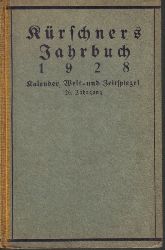 Hillger,Hermann(Hsg.)  Krschners Jahrbuch 1928.26.Jahrgang 
