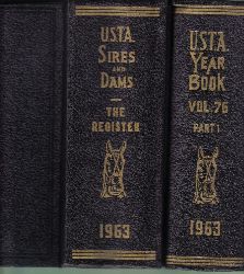 U.S.T.A.Sires and Dams  Annual Year Book Trotting and Pacing in 1963 Volume 76, Part 1, 2 