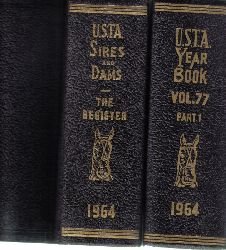 U.S.T.A.Sires and Dams  Annual Year Book Trotting and Pacing in 1964 Volume 77, Part 1, 2 