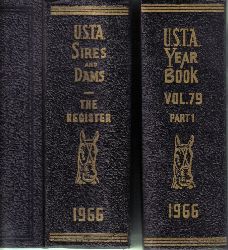 U.S.T.A.Sires and Dams  Annual Year Book Trotting and Pacing in 1966 Volume 79, Part 1, 2 