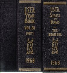 U.S.T.A.Sires and Dams  Annual Year Book Trotting and Pacing in 1968 Volume 81, Part 1, 2 
