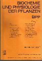 Biochemie und Physiologie der Pflanzen  180.Band 1985 Heft 1 bis 9 (9 Hefte) vollstndig 