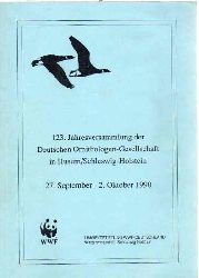 Deutsche Ornithologische Gesellschaft(Hsg.)  123.Jahresversammlung der Deutschen Ornithologen-Gesellschaft 
